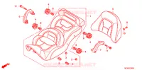 SELLE pour Honda GL 1800 GOLD WING ABS ROUGE de 2015
