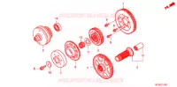 TRANSMISSION PRIMAIRE pour Honda GL 1800 GOLD WING ABS NAVI AIRBAG RED de 2015