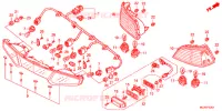 FEUX COMBINES ARRIERE (GL1800C/D/E/F/G/H) pour Honda GL 1800 GOLD WING ABS de 2015