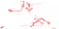 PEDALE pour Honda GL 1800 GOLD WING ABS de 2015