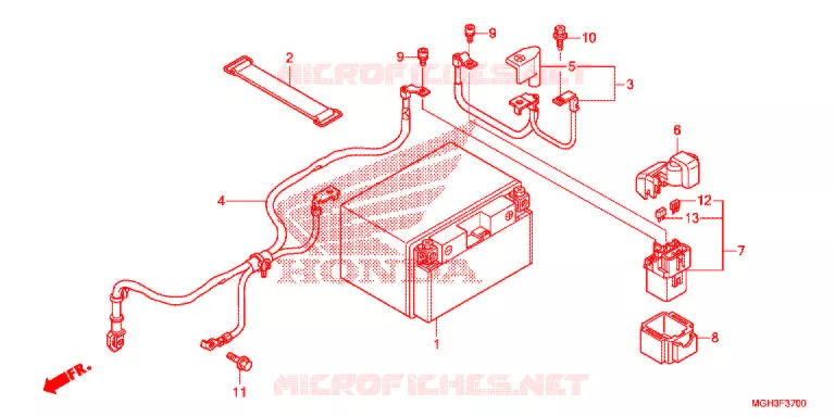 BATTERIE Honda MOTO 1200 CROSSTOURER 2012  VFR1200XDC