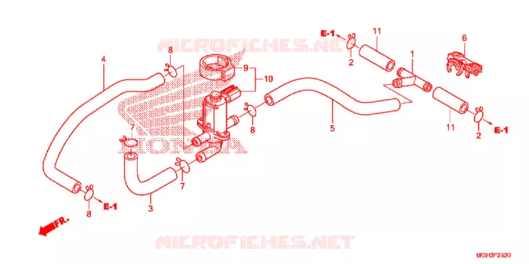 VALVE DE COMMANDE D'INJECTION D'AIR Honda MOTO 1200 CROSSTOURER 2013  VFR1200XD