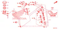MAITRE CYLINDRE DE FREIN ARRIERE pour Honda CROSSTOURER 1200 BLACK de 2013