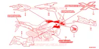 AUTOCOLLANTS pour Honda CROSSTOURER 1200 DCT ABS de 2014