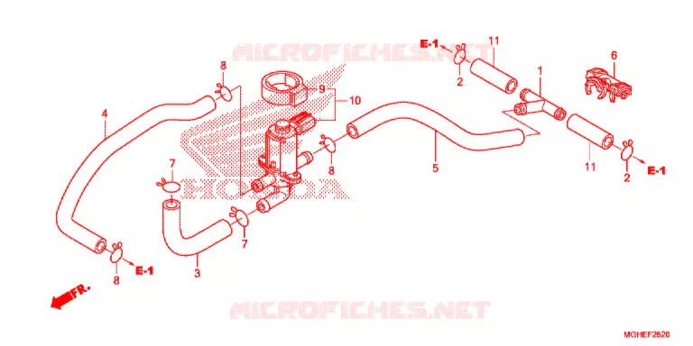 VALVE DE COMMANDE D'INJECTION D'AIR Honda MOTO 1200 CROSSTOURER 2014  VFR1200XDLE