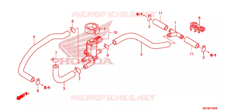 VALVE DE COMMANDE D'INJECTION D'AIR Honda MOTO 1200 CROSSTOURER 2014  VFR1200XDLE