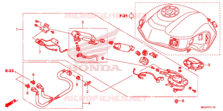 POMPE A ESSENCE Honda MOTO 1200 CROSSTOURER 2015  VFR1200XDSF