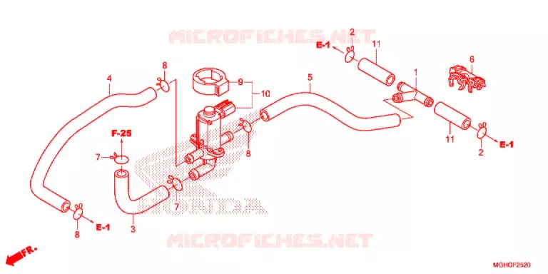 VALVE DE COMMANDE D'INJECTION D'AIR Honda MOTO 1200 CROSSTOURER 2016  VFR1200XDG
