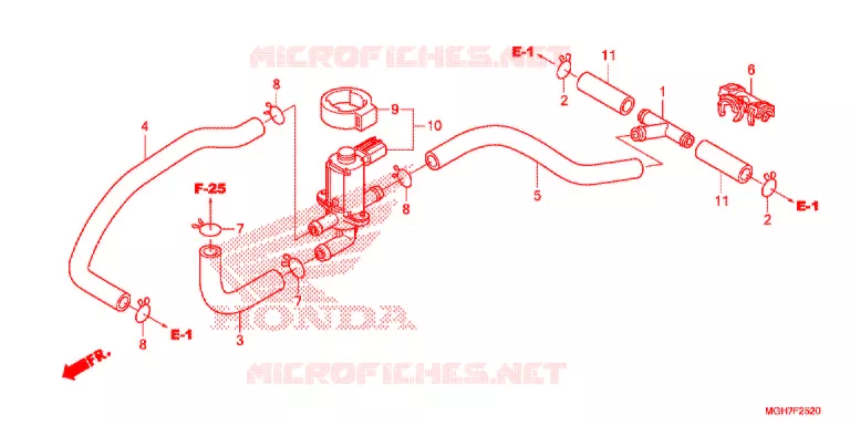 VALVE DE COMMANDE D'INJECTION D'AIR Honda MOTO 1200 CROSSTOURER 2015  VFR1200XDF