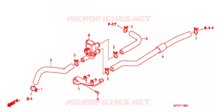 COMMANDE INJECTION D'AIR SOUPAPE Honda MOTO 125 VARADERO 2012  XL125VB