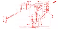 MAITRE CYLINDRE DE FREIN ARRIERE pour Honda XR 600 R de 1994