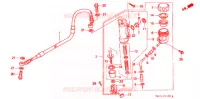 MAITRE CYLINDRE DE FREIN ARRIERE pour Honda XR 600 R de 1997