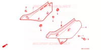 COUVERCLES LATERAUX pour Honda XR 600 Kumamoto factory de 1998