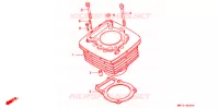 CYLINDRE pour Honda XR 600 Kumamoto factory de 1998