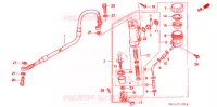 MAITRE CYLINDRE DE FREIN ARRIERE pour Honda XR 600 Kumamoto factory de 1998