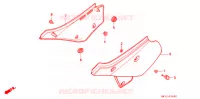COUVERCLES LATERAUX pour Honda XR 600 Kumamoto factory de 1998