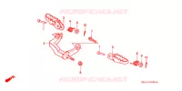 REPOSE PIED pour Honda XR 600 Kumamoto factory de 1998