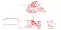 MARQUE (4) pour Honda XR 600 R de 1998