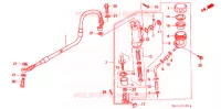 MAITRE CYLINDRE DE FREIN ARRIERE pour Honda XR 600 Kumamoto factory de 1998