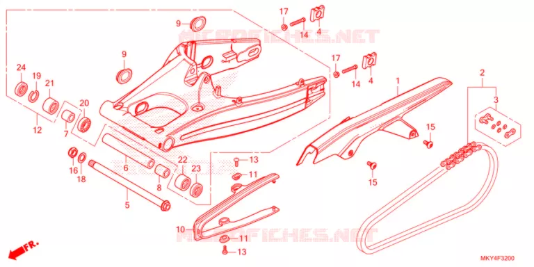 BRAS OSCILLANT Honda MOTO 650 CBR 2021  CBR650RAM