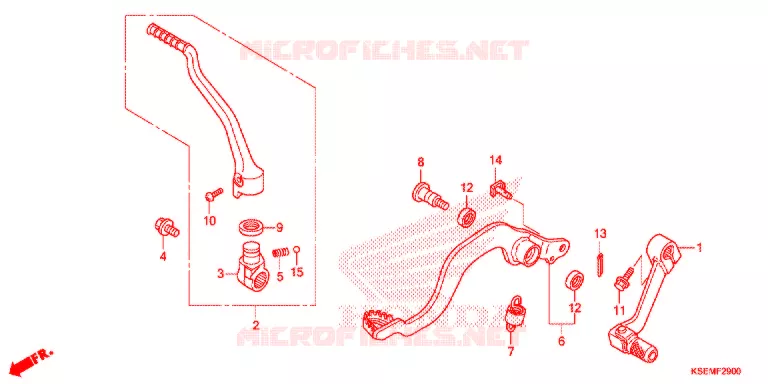 PEDALE - KICK Honda MOTO 150 CRF 2021  CRF150RBM