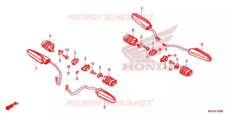 CLIGNOTANT Honda MOTO 450 CRF 2021  CRF450RLM