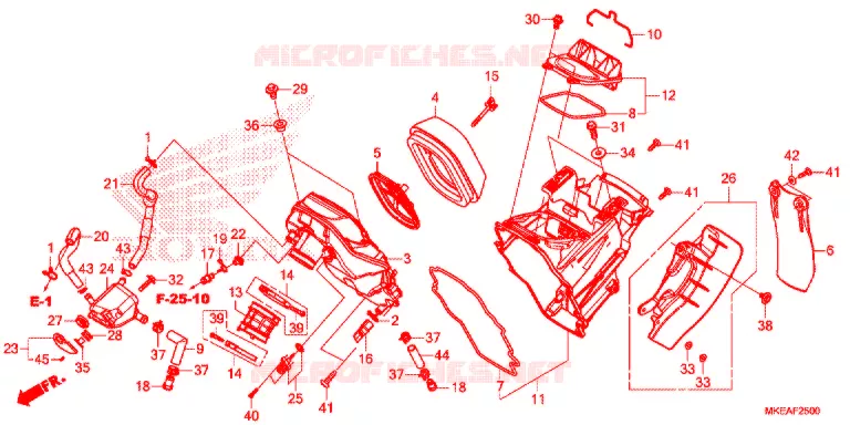 FILTRE A AIR Honda MOTO 450 CRF 2021  CRF450RLM