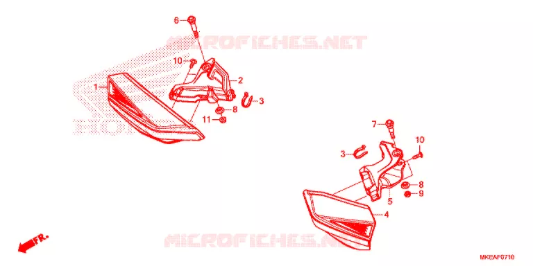 PROTEGES MAINS Honda MOTO 450 CRF 2021  CRF450RLM