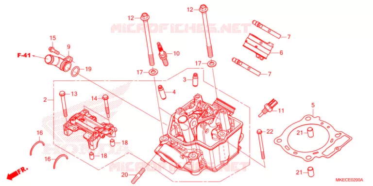 CULASSE Honda MOTO 450 CRF 2021  CRF450RWEM