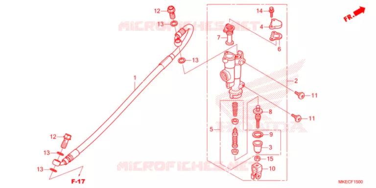 MAITRE CYLINDRE DE FREIN ARRIERE Honda MOTO 450 CRF 2021  CRF450RWEM