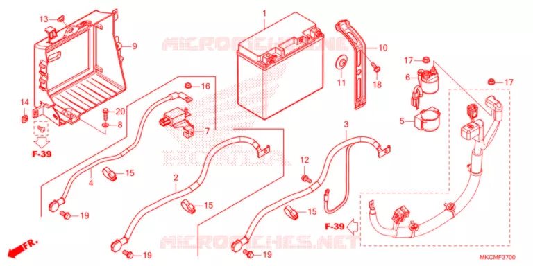 BATTERIE Honda MOTO 1800 GOLD-WING 2021  GL1800DAM