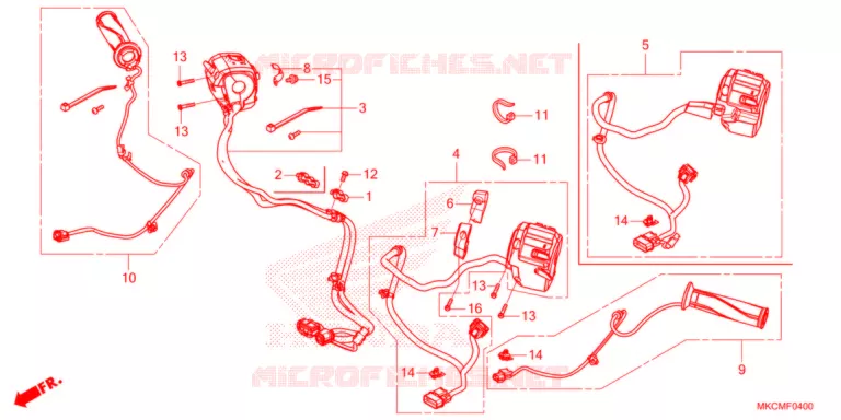 COMMODOS - POIGNEES Honda MOTO 1800 GOLD-WING 2021  GL1800M