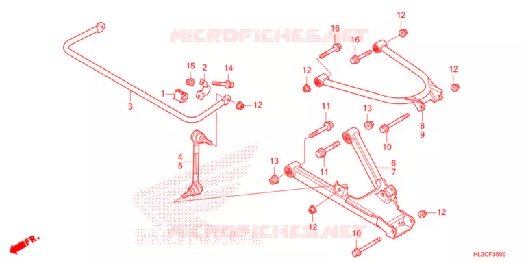 BRAS ARRIERE Honda ATV 700 PIONEER 2021  SXS700M4DM