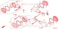 CLIGNOTANT pour Honda CB 400 SUPER FOUR TYPE II de 2011
