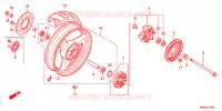 ROUE ARRIERE pour Honda CB 400 SUPER FOUR TYPE II de 2011
