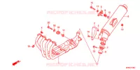 SILENCIEUX D'ECHAPPEMENT pour Honda CB 400 SUPER FOUR TYPE II de 2011