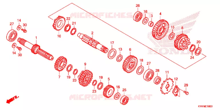 BOITE DE VITESSES Honda MOTO 110 CRF 2021  CRF110FM