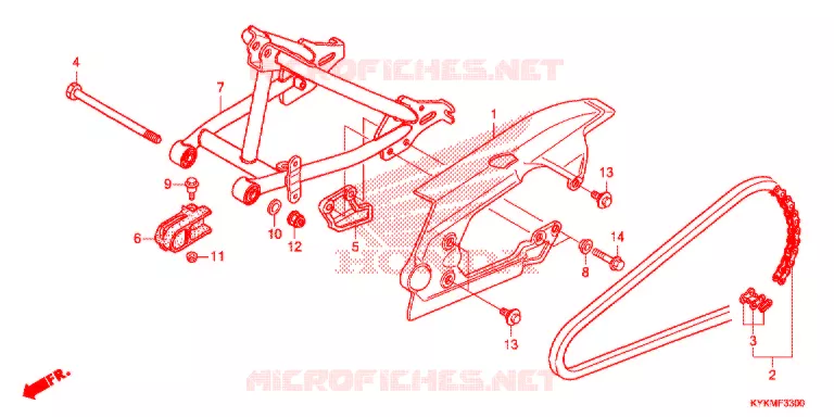 BRAS OSCILLANT Honda MOTO 110 CRF 2021  CRF110FM