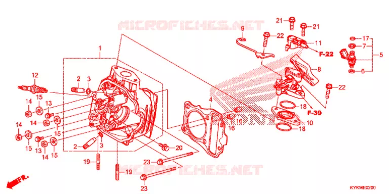 CULASSE Honda MOTO 110 CRF 2021  CRF110FM