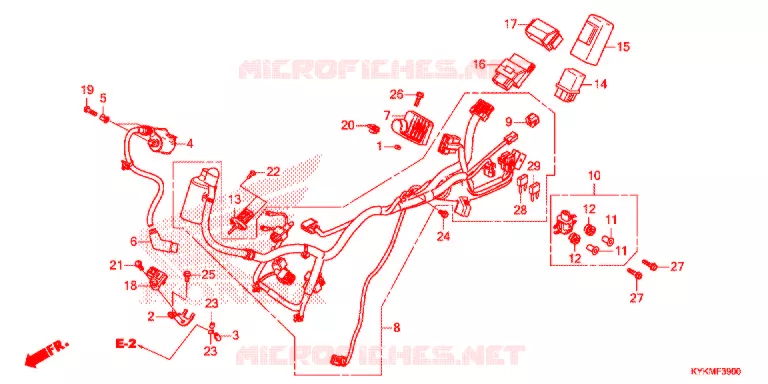FAISCEAU DES FILS Honda MOTO 110 CRF 2021  CRF110FM