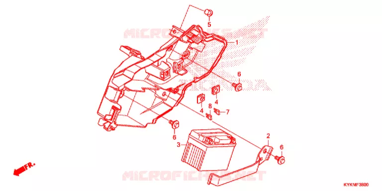 BATTERIE Honda MOTO 110 CRF 2021  CRF110FM