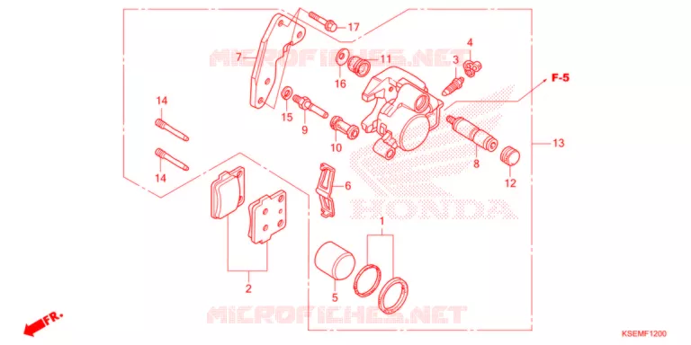 ETRIER DE FREIN AVANT Honda MOTO 150 CRF 2021  CRF150RM