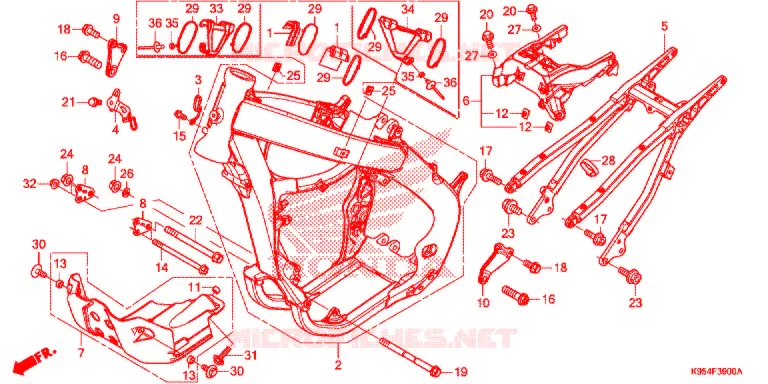CADRE Honda MOTO 250 CRF 2021  CRF250RM