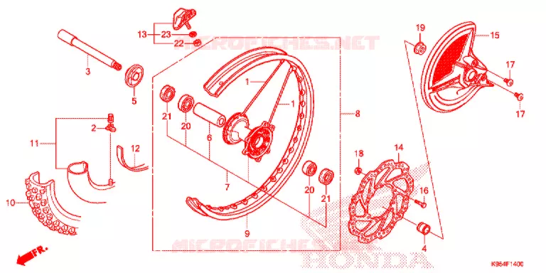 ROUE AVANT Honda MOTO 250 CRF 2021  CRF250RM