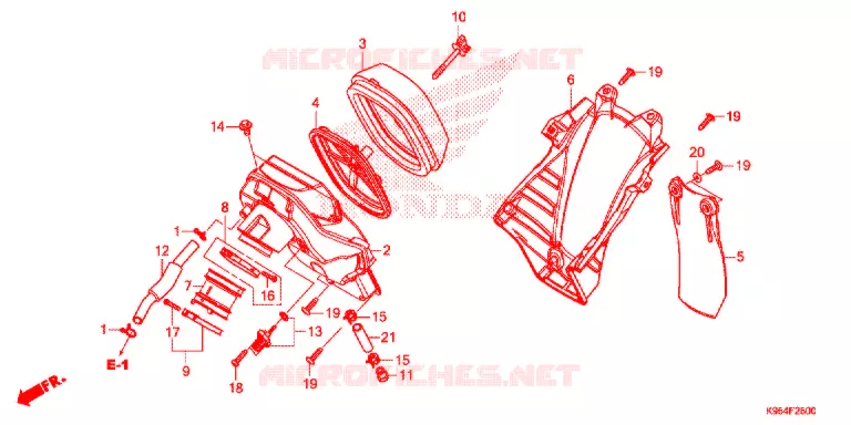 FILTRE A AIR Honda MOTO 250 CRF 2021  CRF250RXM