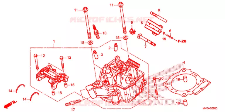 CULASSE Honda MOTO 450 CRF 2021  CRF450RLM
