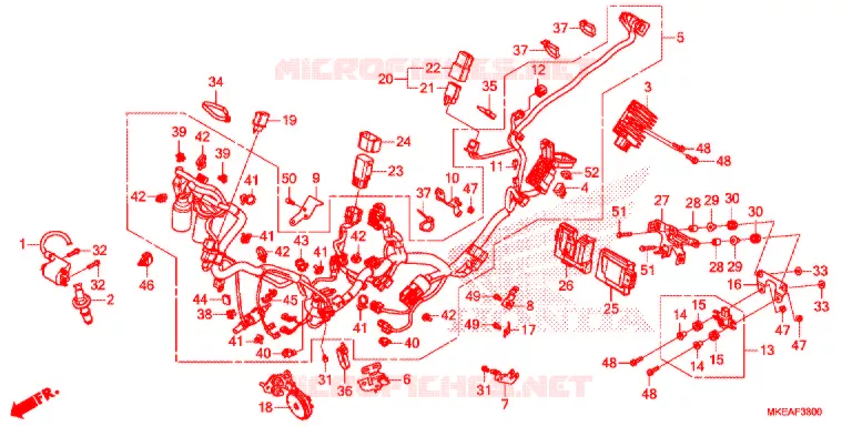FAISCEAU DES FILS Honda MOTO 450 CRF 2021  CRF450RLM