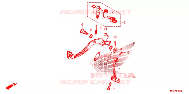 PEDALE Honda MOTO 450 CRF 2021  CRF450RLM