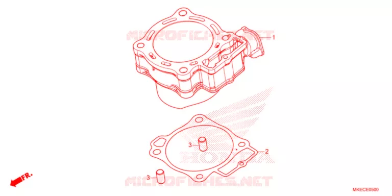 CYLINDRE Honda MOTO 450 CRF 2021  CRF450RM