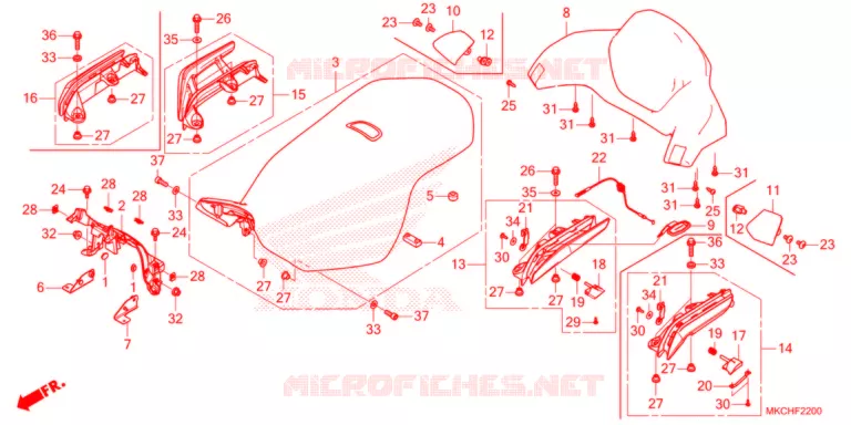 SELLE Honda MOTO 1800 GOLD-WING 2021  GL1800DAM